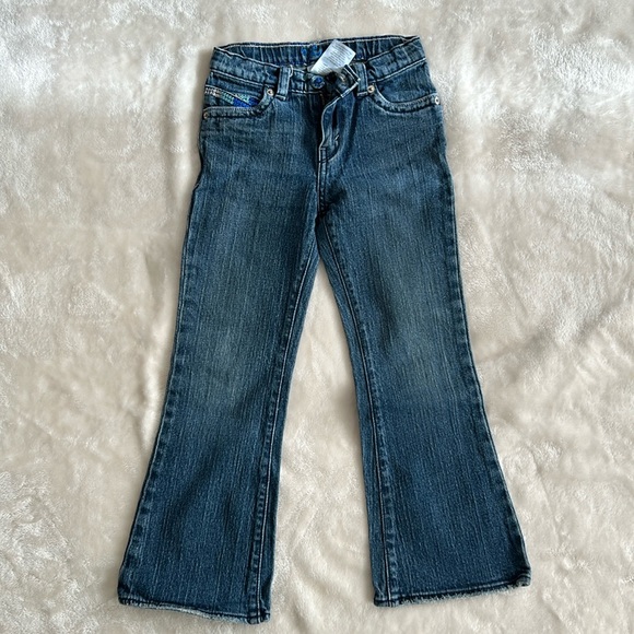3/$25 Girls Levi’s Boot Cut Sequin Denim Jeans Size 6 - Picture 3 of 6